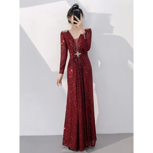 Red Bridal Gown High End Graceful Sparkly