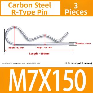 R Type Open Pin Wave B Type U Shape Positioning Pin Carbon Steel/304 Stainless Steel Hardware Fasteners from Shenzhen China