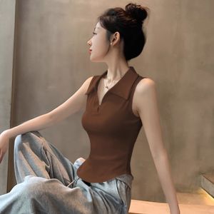 Polo-style Camisole for Women Slim Fit Office Wear