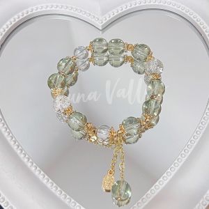 Luna Valley Original Chinese Style Beaded Bracelet Lucky Wave Pattern High Class Elegant National Trend Fashion Jewelry for Women