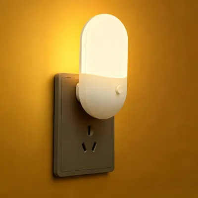 Đèn Ngủ LED Có Thể Điều Chỉnh Độ Sáng Có Phích Cắm US Ánh Sáng Dịu Nhẹ Thiết Kế Hình Chuột Dễ Thương Dùng Cho Phòng Ngủ Hành Lang Nhà Vệ Sinh Quà Tặng Trẻ Em Điện Áp AC 85V-265V