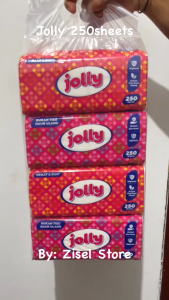 JOLLY Paket 1 Dus Tissue Jolly 250 Sheets 2 Ply Tisu Wajah Facial Tisue isi 48 Pcs