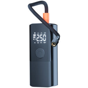 HELLOLEIBOO | Portable High Pressure Electric Bike Tire Pump For Road Use Universal Battery Operated Bicycle Inflator With Pressure Gauge