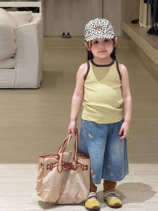Cute Striped Sleeveless Vest T-Shirt Breathable Top