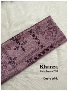 bahan meteran motif Khanza | kain armany silk | bahan gamis import | harga per 05m