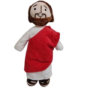 Bandai | Jesus Plush Toy Virgin Mary Soft Doll Traveler Crutch Style Donkey Stuffed Christ Religious Savior with Smile Believer Kids Gift