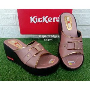 sandal wedges kickers sandal wanita sandal perempuan sandal cewek sendal jepit wedges sendal selop slop wedges sandal mama sandal ibu