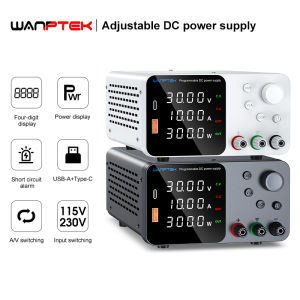 Wanptek Adjustable DC Laboratory Power Supply 30V 10A 60V 5A Encoder Adjustment Voltage Regulator Bench Switching Power Supply