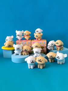 Cute Cartoon Dog Figure Collectible Doll Girl Gift Car Decorations PVC Injection Moulding Process Desktop Decorations