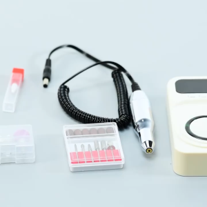 CkeyiN 3 in 1 Máy mài móng tích điện cầm tay Điều chỉnh 40.000 vòng/phút Màn hình LED BB025W