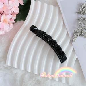 ‼️READY STOCK‼️(B108) Aesthetic Flower Beads Rhinestone 8cm Banana Hair Clip/ Fashion Hair Clip/ Hair Accessories