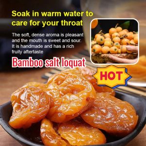 🚚Free Shipping【竹鹽枇杷干】 Throat Savior! Pure Natural Yunxiao Bamboo Salt Loquat/Lung Moistening And Cough Relieving Licorice Loquat Dried Fruit/Bamboo Salt Loquat/Pure Natural Loquat Candied Fruit/Pure Natural Dried Pei Pa Koa With Bamboo Salt