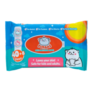 Punaas Anti-Bacterial Wipes Fresh Powder Scent 48 Sheets