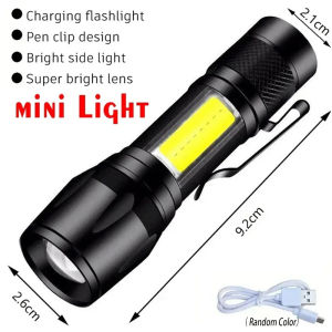 600LM LED COB Flashlight Type C Rechargeable Mini Torch Pocket Lantern Flood Work Light With Magnet For Emergency Camping Repair