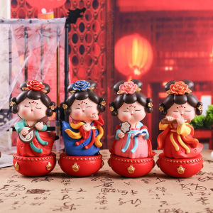 TILAIEN | Tang Dynasty Lady Wobbly Figurine Statue Home Decoration