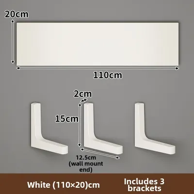 evesigar | Wall Mounted No Drilling Floating Shelf Wooden