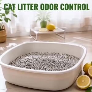 KJM Pet Cat Litter Deodorizer Pellets Lemon Fragrance Odor Neutralizing Beads Fresh Scent For Cat Litter Box Bad Smell Removal
