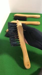 Wooded Billiard Table Rail Brush Cleanning Tool Billiard Brush Snooker Pool Table Cushion Brush Billiard Accessories