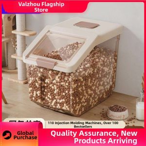 QUEZHOU | Sealable Food Grade Pet Food Storage Can Transparent