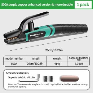 BAOLIAN | BAOLIAN Industrial Grade Anti-Hot Hand Clamp Welding Pliers New Electric Welding Pliers 300A 600A 800A Heavy Duty Heat Resistant