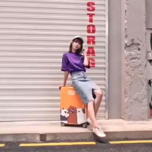 EKK Luggage Cover Protector Elastic Luggage Bag Cover Travel 18-32 Inch Thicken Cartoon Suitcase Cover DustProof Cover