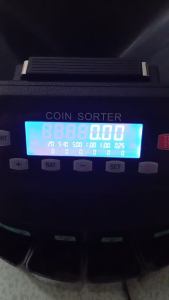 JT Coin Counter - ELECTRONIC Coin Sorter Philippines Peso coins: 20 10 5 1 and 0.25.