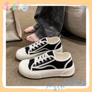 QJshop ดีไซน์ใหม่ รองเท้าผ้าใบผู้หญิง 3 สีที่สุด แต่งได้ทุกลุคส์ทุกโอกาส ซื้อด่วน ใครไม่มีพลาดสุด