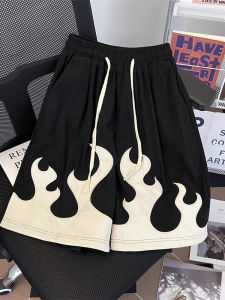 กางเกงขาสั้นทรงหลวมสไตล์อเมริกันสำหรับผู้ชาย CleanFit กางเกงห้าส่วนสำหรับเล่นบาสเก็ตบอลในฤดูร้อน กางเกงขายาวทรงตรงสไตล์เกาหลี