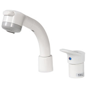 Pull-out Rotating & Elevating Faucet White