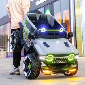 Large Four-Wheel Remote Control Electric Car Toy for Kids And Adults Off-Road Tank Style Bed Canopy Suitable for Babies