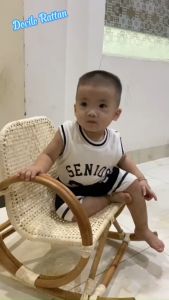 {TRẺ EM) GHẾ BẬP BÊNH BẰNG - GHẾ MÂY lắc để trang trí phòng- DECOR  CHỤP HÌNH- Ghế thư giãn