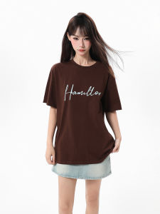 Áo Thun Tay Ngắn Dáng Rộng Phong Cách Mỹ ARCG Dành Cho Nữ Mùa Hè Thiết Kế Gợi Cảm Dáng Rộng Thoải Mái Tay Lửng Áo Thun