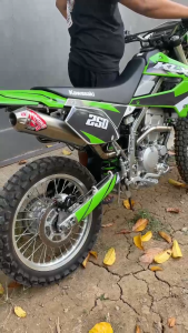 Knalpot Racing KLX230/CRF150L Stainless Full Sistem I Original by Smoke Muffler