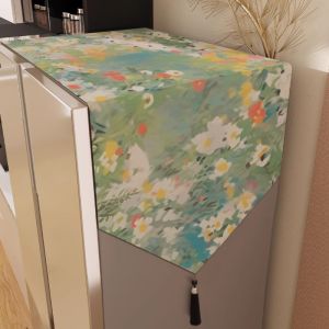 YINSHANG | Oil Painting Style Luxury Dust-proof Refrigerator Cover