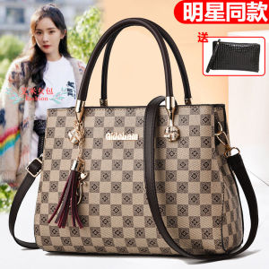 Fashionable Large Capacity Floral Print Handbag Crossbody Single Shoulder Womens Bag Soft PU Leather Korean Style Casual Bag