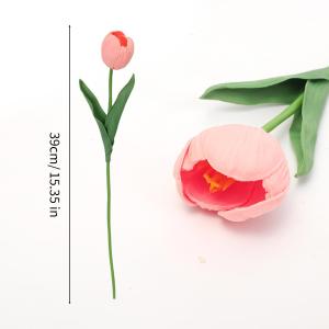 Tulips Artificial Flowers Real Touch Flower Bouquet Tulips Fake Flower for Wedding Home Decoration