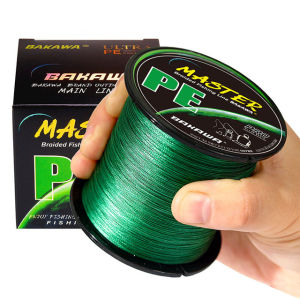 BAKAWA 4 Strands Braided PE Fishing Line 300/500/1000M Wire Strong Multifilament Durable Carp Sea Saltwater Tool
