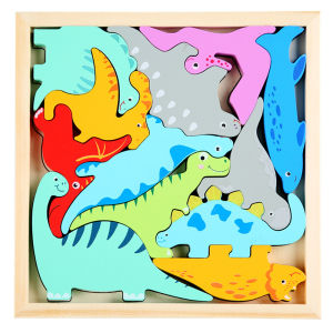 3D Puzzle Early Education Intelligence Stimulation Animal Transportation Toddler Baby Montessori Educational Toys Wooden Blocks