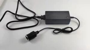 Bộ Adapter đổi nguồn 220V - 12V chân cắm tẩu ô tô cho máy bơm lốp  hút bụi  quạt gió và các thiết bị khác