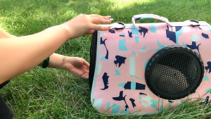 Pet Travel Carrier Bag Folding Bag/Breathable Sling Bag Dog Cat Fashion Foldable Carrier Pet Carrier Pets Bag Transparent Cat Puppy