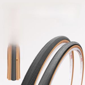 Bánh Xe Đạp Đường Trường Cát 700C*25/28/35/38/40C Vòng Ngoài Màu Vàng Dây Đai Lốp Cho Xe Đạp Du Lịch Và Thể Thao