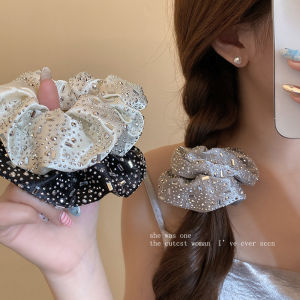 Mới Cập Nhật Dây Đai Mùa Xuân Hè 2025 Dây Đai Dài Bông Lấp Lánh Kim Cương Sọc Lụa Ôm Đầu Dây Đai Dài Bông Dây Đai Phụ Kiện Đầu