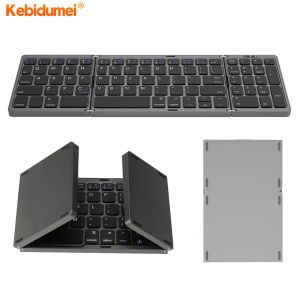 Kebidumei Folding Bluetooth Wireless Keyboard Numeric Keypad Number Pad B089 Foldable Portable Keyboard for Windows Android os