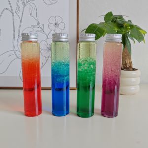 Montessori Sensory Bottle Finished Product Baby Toys Educational Early Learning Tools Interest-Handmade Plastic Toys for 10 Months Old Baby