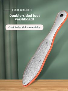 High-Grade Foot Grinder Rubbing Foot Stainless Steel Double-Sided Rub Foot Board Pumice Stone Exfoliating Foot Sole Thick For Home Safety