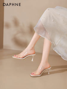 Daphne | French Style Crystal Heeled Sandals