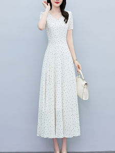 DAIXIANGFEIZI | Floral Chiffon Dress Womens Mid-length