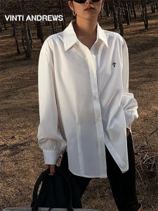 Stylish 2026 New Style Korean Casual Match White Long Sleeve Shirt