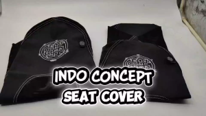 INDO CONCEPT EMBROIDED LOGO TAHI SEAT COVER FOR MOTORCYCLE HIGH QUALITY SEAT COVER