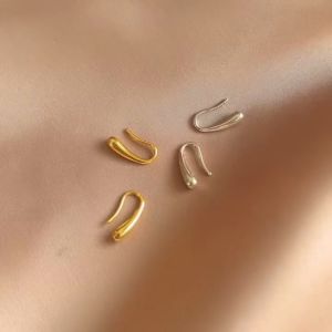 earrings gold 916 original water drop stud earrings womens simple niche design Korean exquisite ins fashion jewelry